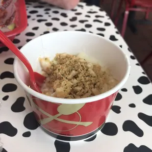 1/2 filled cup of Mac and cheese for $4.20!!