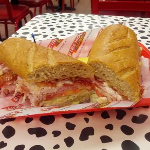 Large "Club on a Sub".  Two meals!
