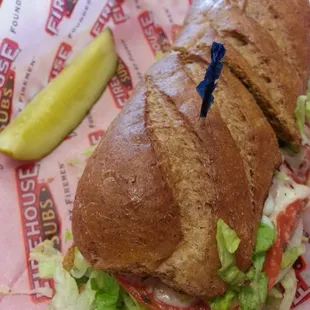 Italian n it was delicious.   2nd half spiked with Captain Sorensen's Datil pepper hot sauce was even better.