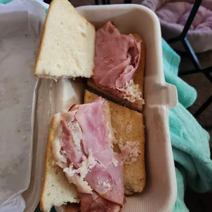 Supposed to be a Fully Involved Hook &amp; Ladder Sandwich!