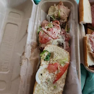 What is supposed to be a Fully Involved Hero Sandwich!