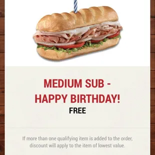 Happy birthday rewards