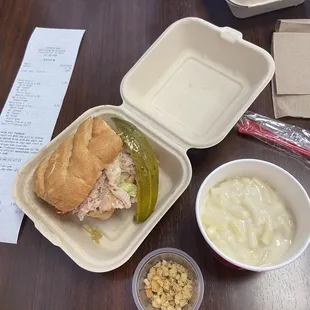 Firehouse Pairs Group, Club on a Sub w/ Mac &amp; Cheese