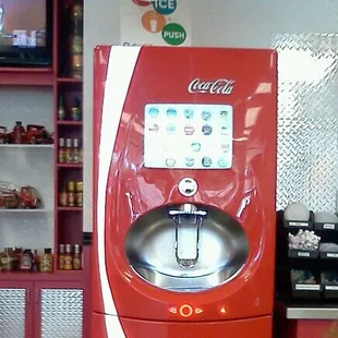 Coca-Cola freestyle machine...use touchscreen to create custom flavor mixes from most Coca-Cola products