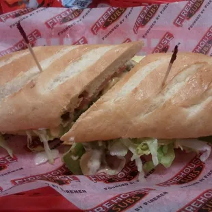 Their 7" Veggie Sub.