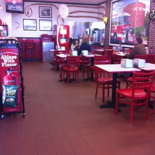 Lone Tree Dining Area - they have one of those fancy schmancy coke machines in the back.