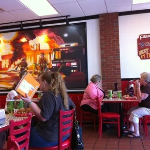 Firehouse Subs - complete with Elvis the Firefighter mural