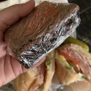 Brownie was frozen when given to mee 11.07.23