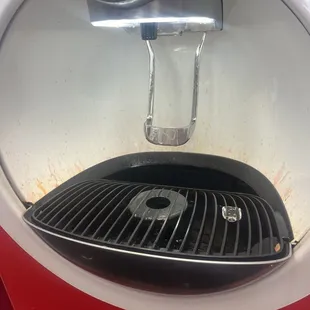 The drink machine was disgusting, it had visible mold.