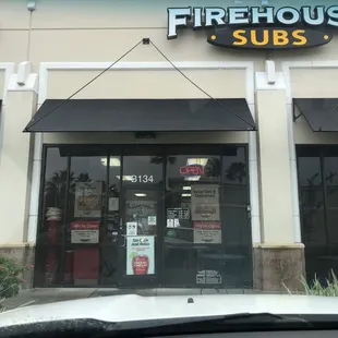 outside