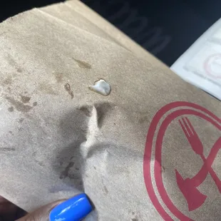 Nasty worker and his hands