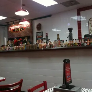 the interior of a restaurant