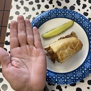 Tiny $7 sandwich