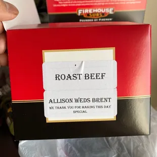 a roast beef box