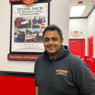 Raj, owner of the Rosenberg Firehouse Subs.
