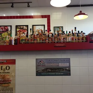 Hot sauces galor!