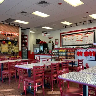 the inside of a restaurant