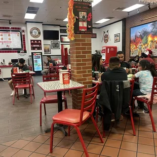 A dozen customers waiting for orders for an extended period of time.