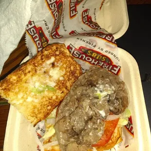 a plate of food on a table