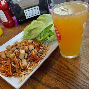 Down East cider &amp; lettuce wraps!