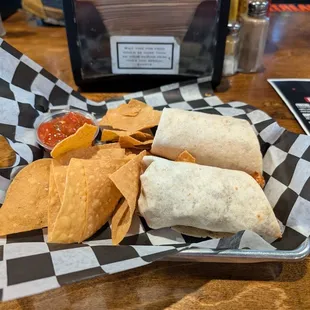 Firehouse Buffalo Chicken Wrap (I did the inferno sauce). (Cubed grilled chicken) Very good