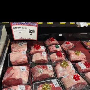 Bone in standing rib roast