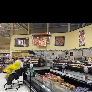 a woman in a grocery store