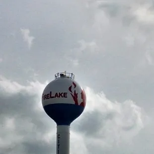 "Under the watertower"