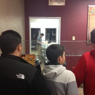 He's in the kitchen so you know your momma will like him. Plus he makes good fry bread. lalalalala! Aye.