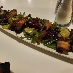 Bacon Wrapped Quail Legs