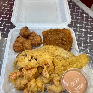 Fried Whiting platter