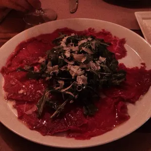 Beef carpaccio