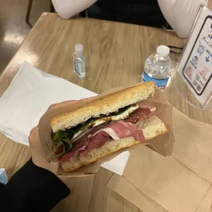 Prosciutto Mozzarella Sandwich