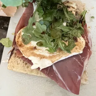 Prosciutto Mozzarella Sandwich was amazing