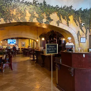 the interior of a restaurant