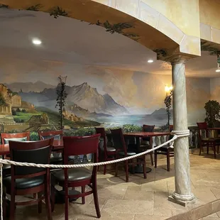 the interior of a restaurant