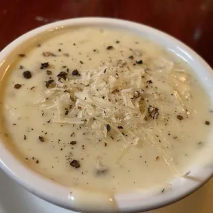 Clam chowder cup.. sooo good