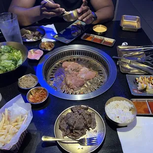 AYCE Option B  Spicy Bulgogi Beef Bulgogi Soy Chicken Thigh