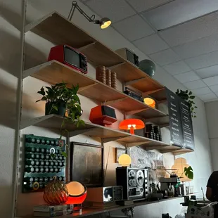 interior design behind counter