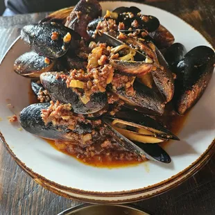 Chorizo Mussels