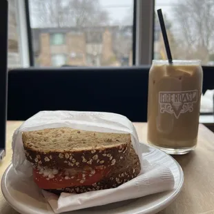 a sandwich on a plate