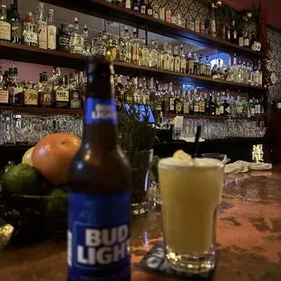 Bud light and cocktail