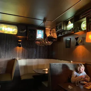 Dining area interior.