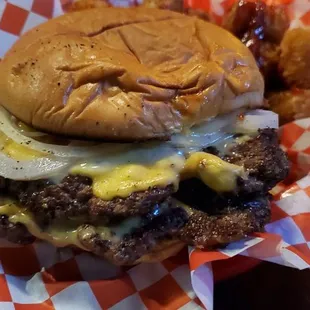 Double smash burger