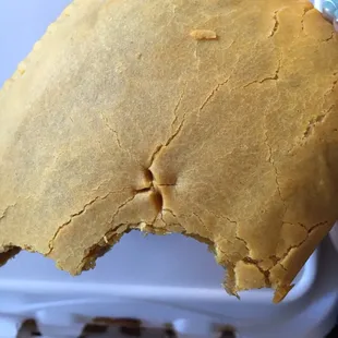 Beef patty with pie marks