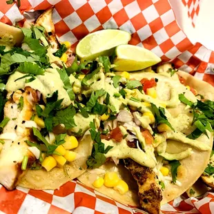 Grilled yellow jacket tacos