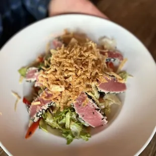 Ahi tuna salad so good