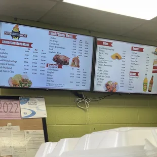 Inside menu