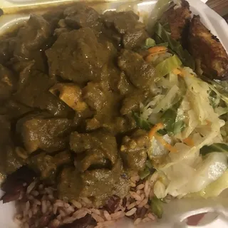 Curried Goat Platter