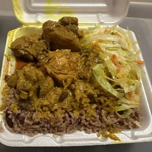 Curry chicken meal